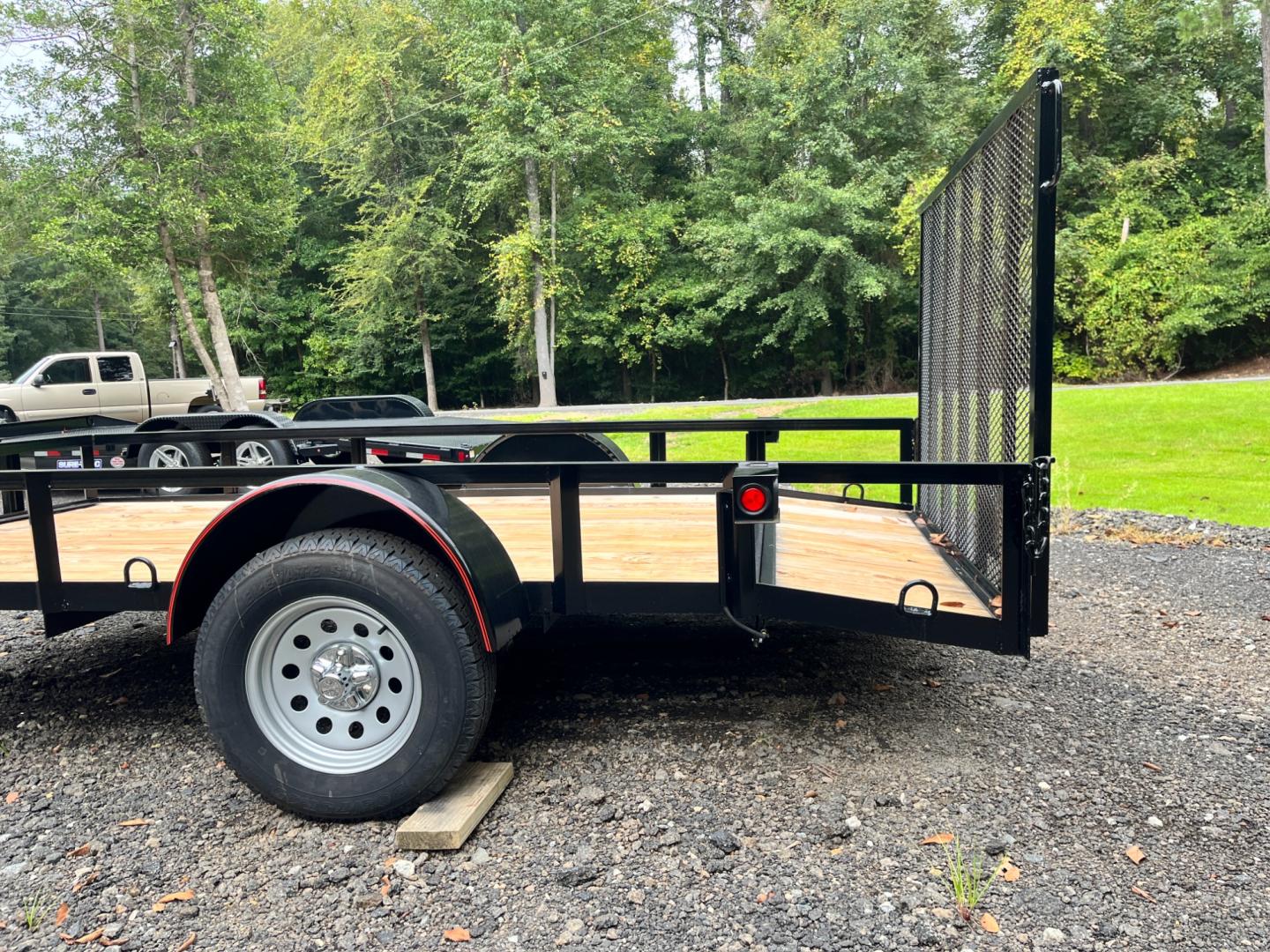 2024 Black Macon Custom Trailers 6ft X 12ft Utility , located at 1330 Rainey Rd., Macon, 31220, (478) 960-1044, 32.845638, -83.778687 - Photo#2